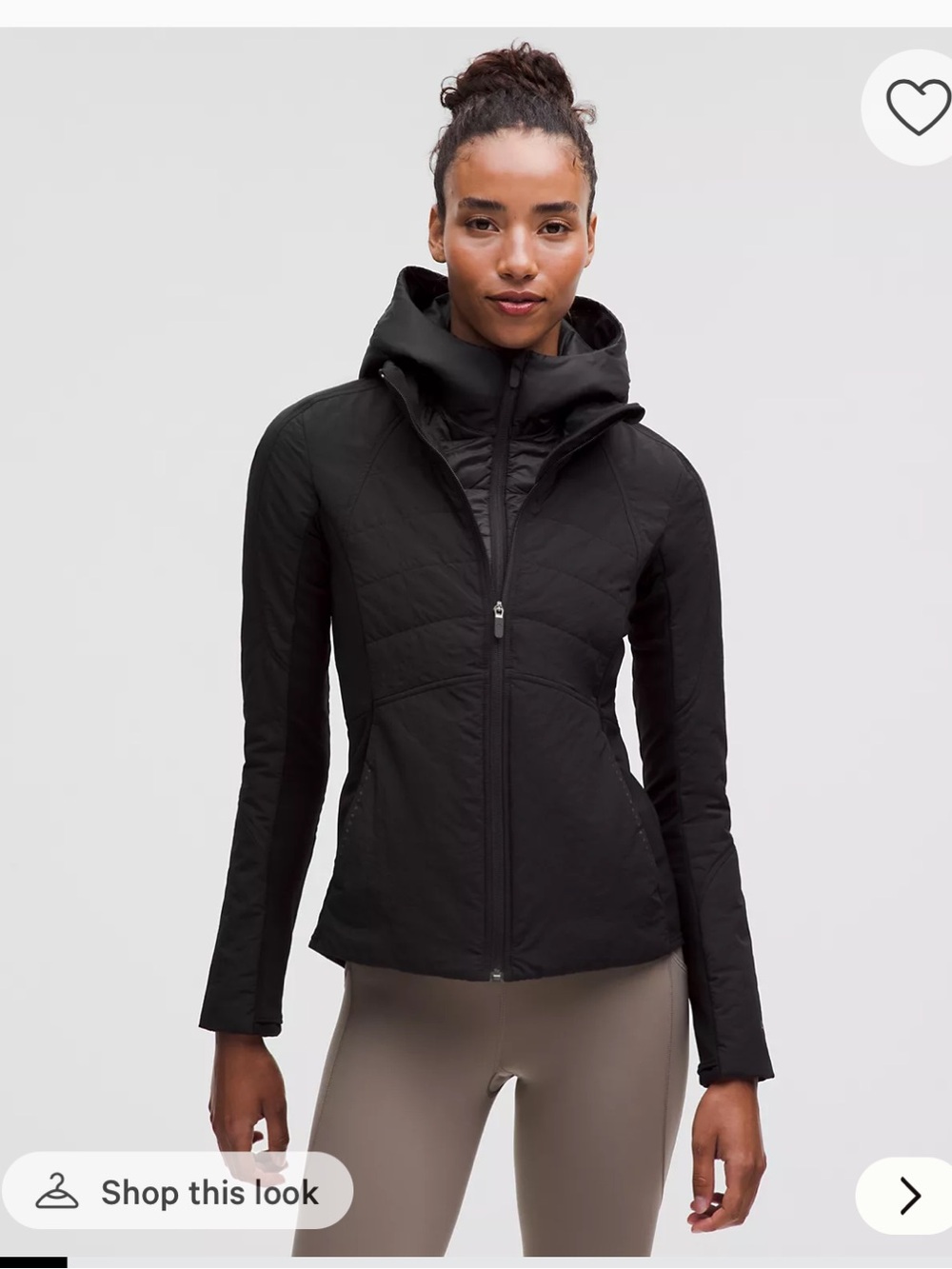 Lululemon Women's Maroon Hooded Quilted Jacket Detachable Hood